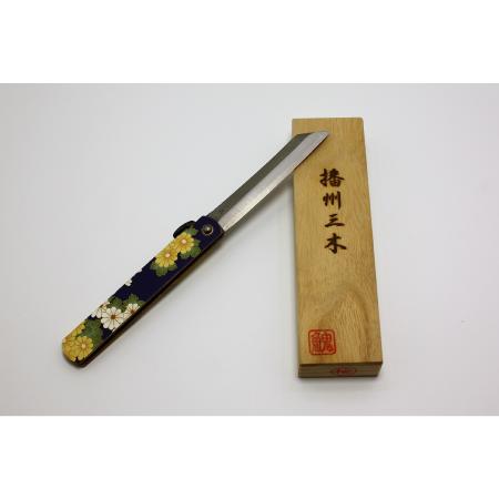 Higonokami "Kiku", motivo di fiori di crisantemo